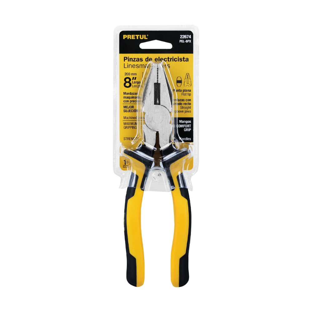 Alicate universal 8″ PRETUL