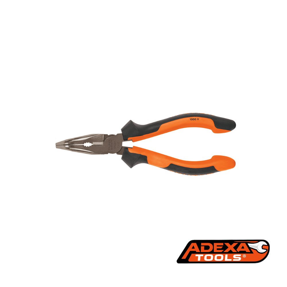 Alicate de punta curva 6″ dielectrico TRUPER