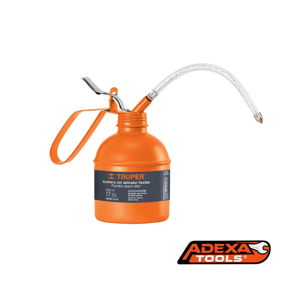 Aceitera de 500 ml (17 oz) con Aplicador Flexible, Truper