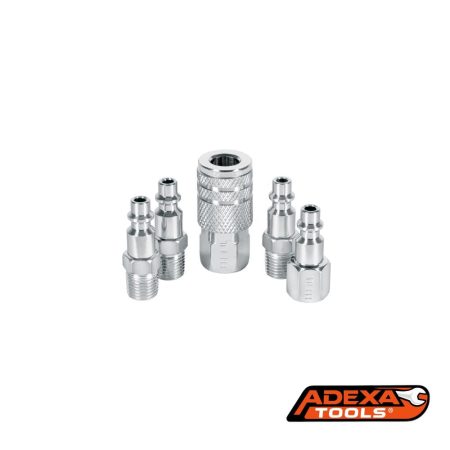 Acoples rápidos Juego de 5pz, de acero, PRETUL