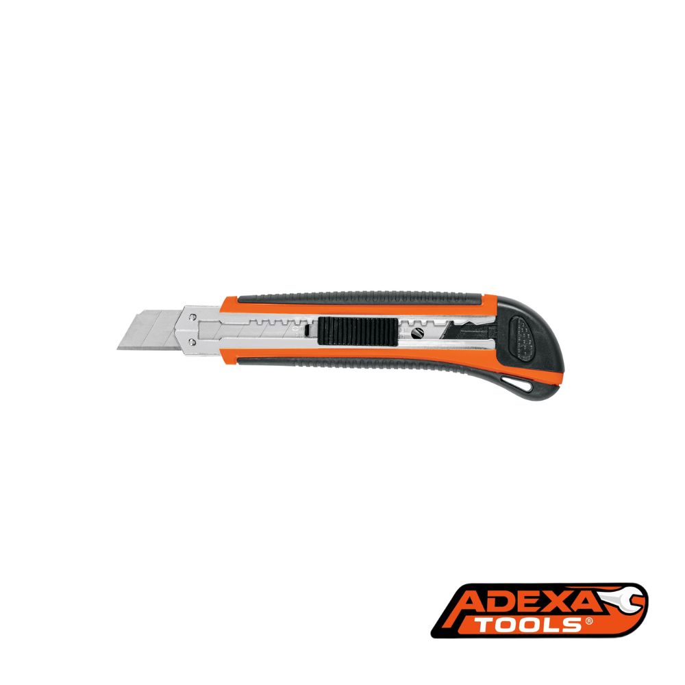 Cutter profesional con alma metálica y grip 18 mm, TRUPER