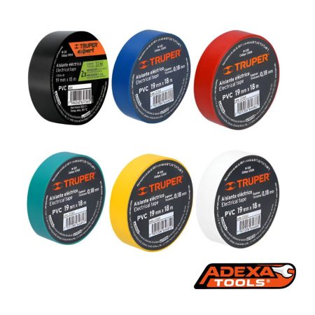 Cintas aislantes, 18mm x 19mm TRUPER