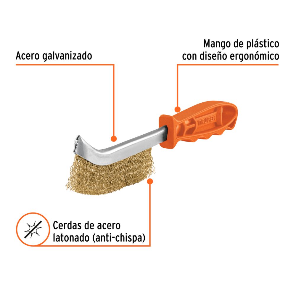 Cepillo de alambre dorado TRUPER