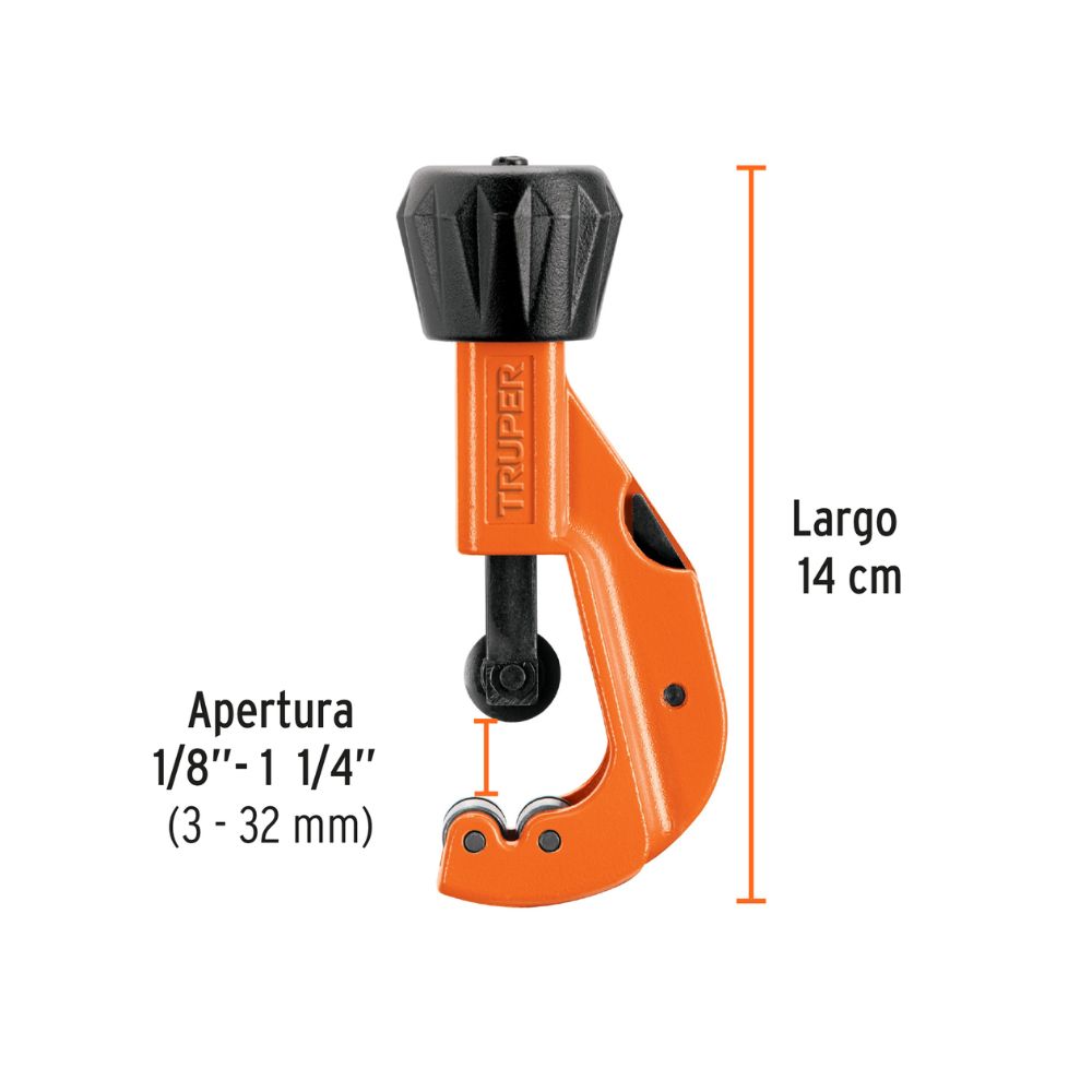 Cortador de tubo de cobre 1/8″ a 1-1/4″ cuchilla 18mm,Truper