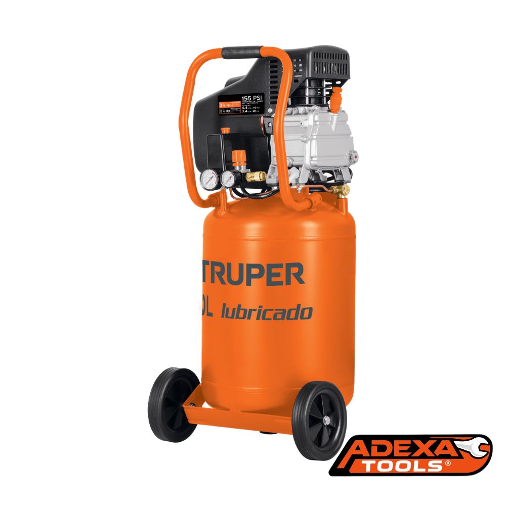 Compresor vertical 50 L, 3-1/2 HP (potencia máxima), 220 V TRUPER