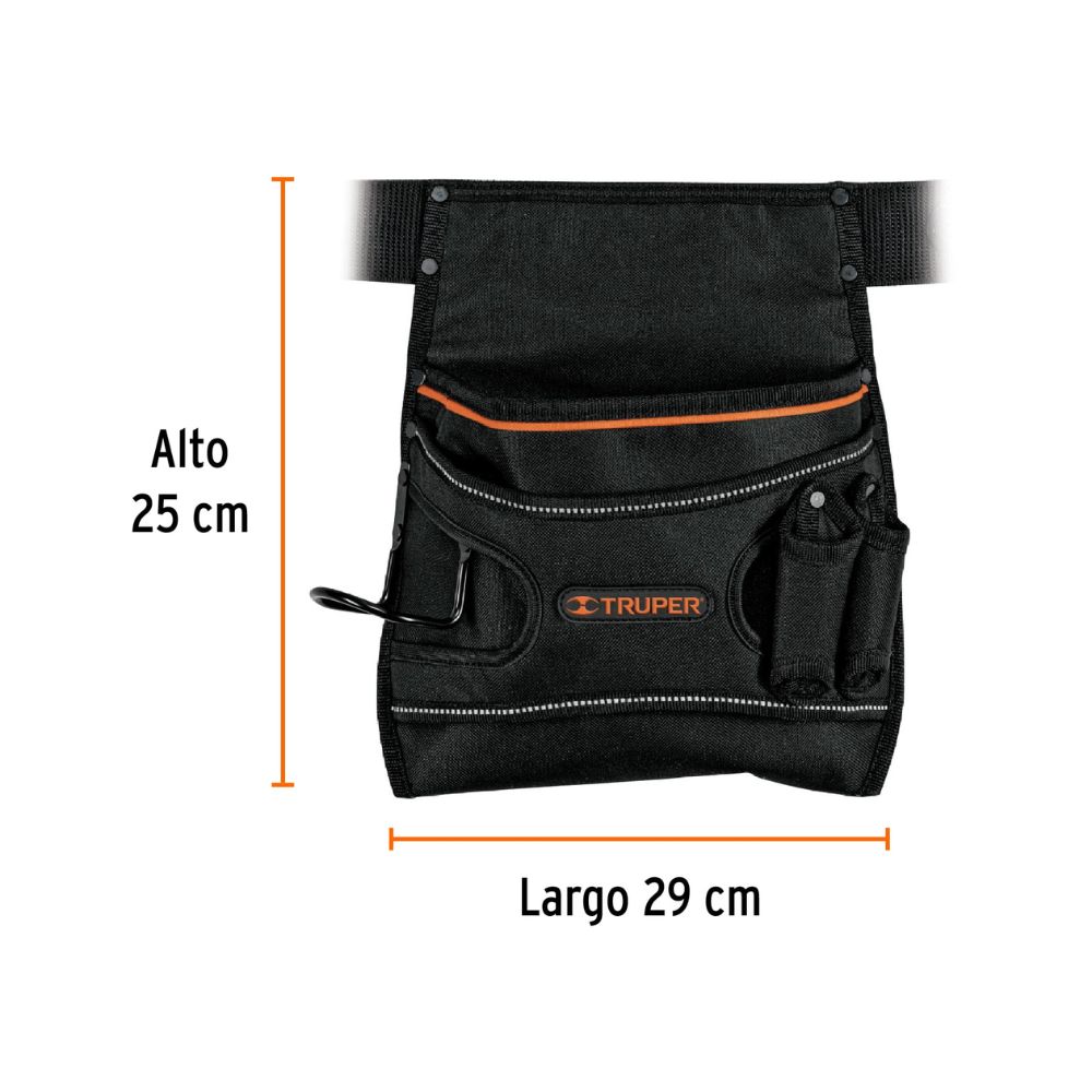 Porta herramientas de poliéster, 5 compartimentos, TRUPER