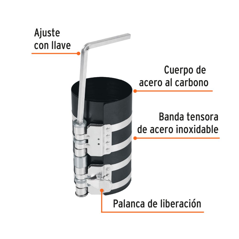 Compresor para anillos de pistón de diésel TRUPER