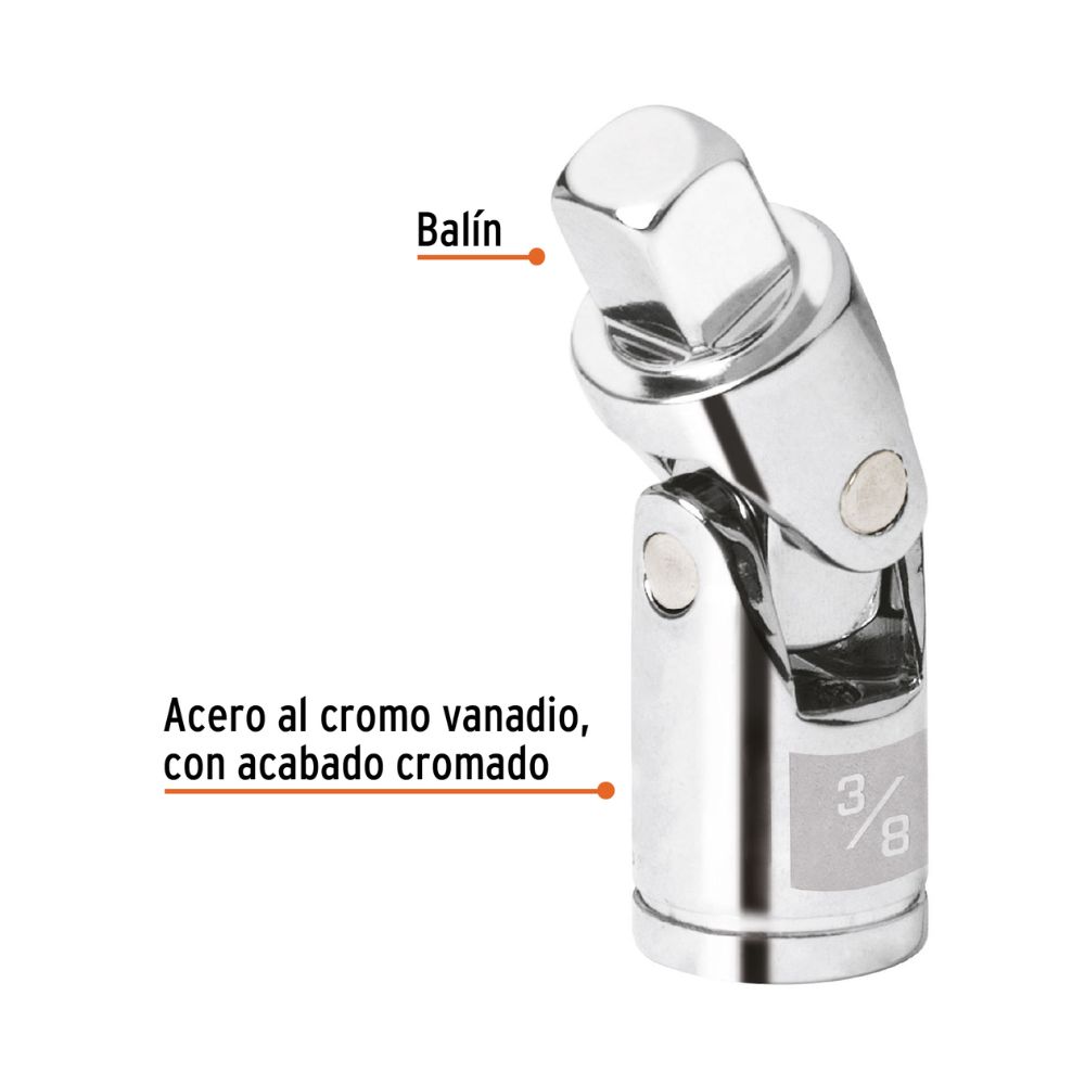 Cardan para dados de 3/8 «, TRUPER
