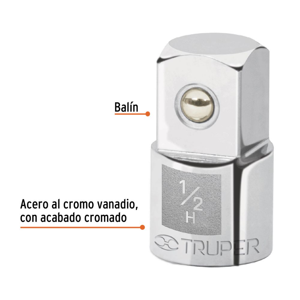 Dado reductor 1/2″ a 3/4″, TRUPER