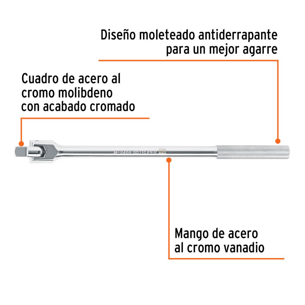 Palanca articulada 3/4″ de 20´ (50cm) TRUPER