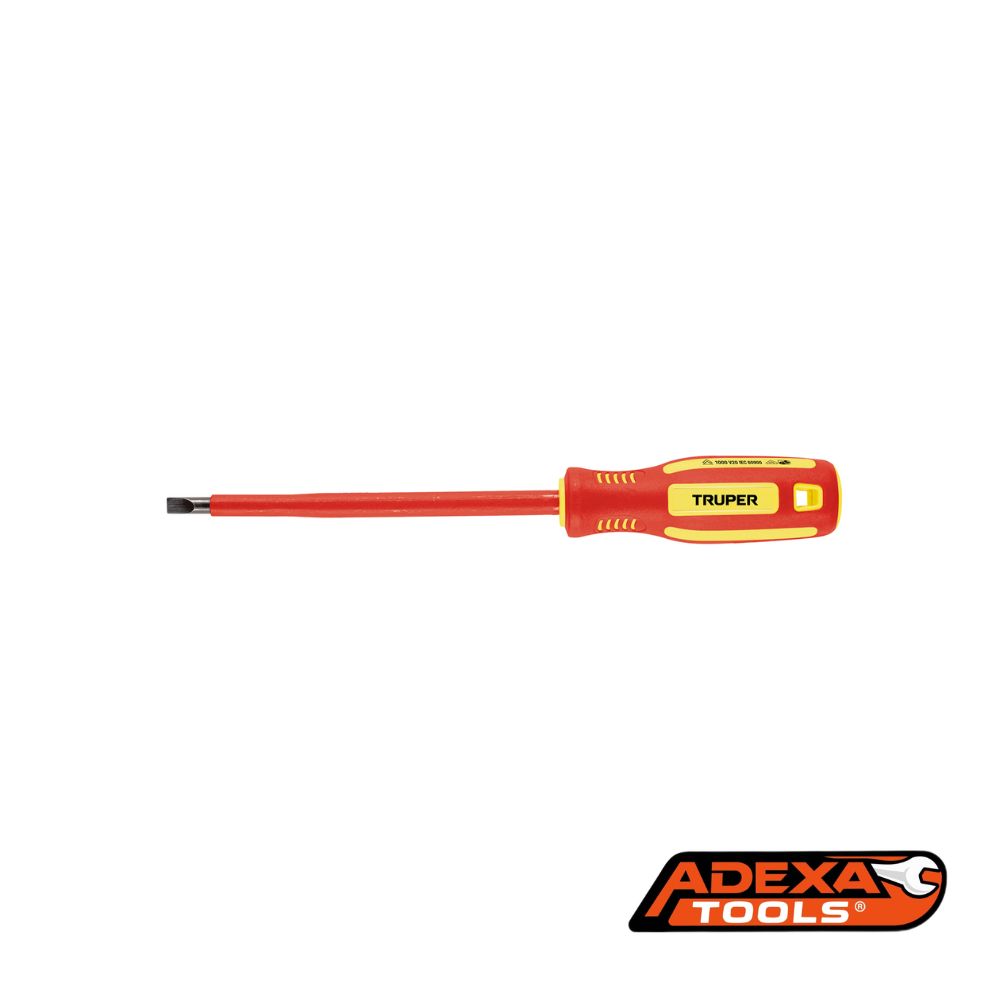 Desarmador dieléctrico plano 1/4″ x 6″, TRUPER