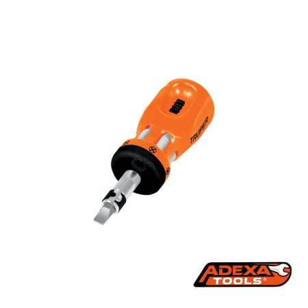 Desarmadores honguito con ratchet y 6 puntas dobles, TRUPER