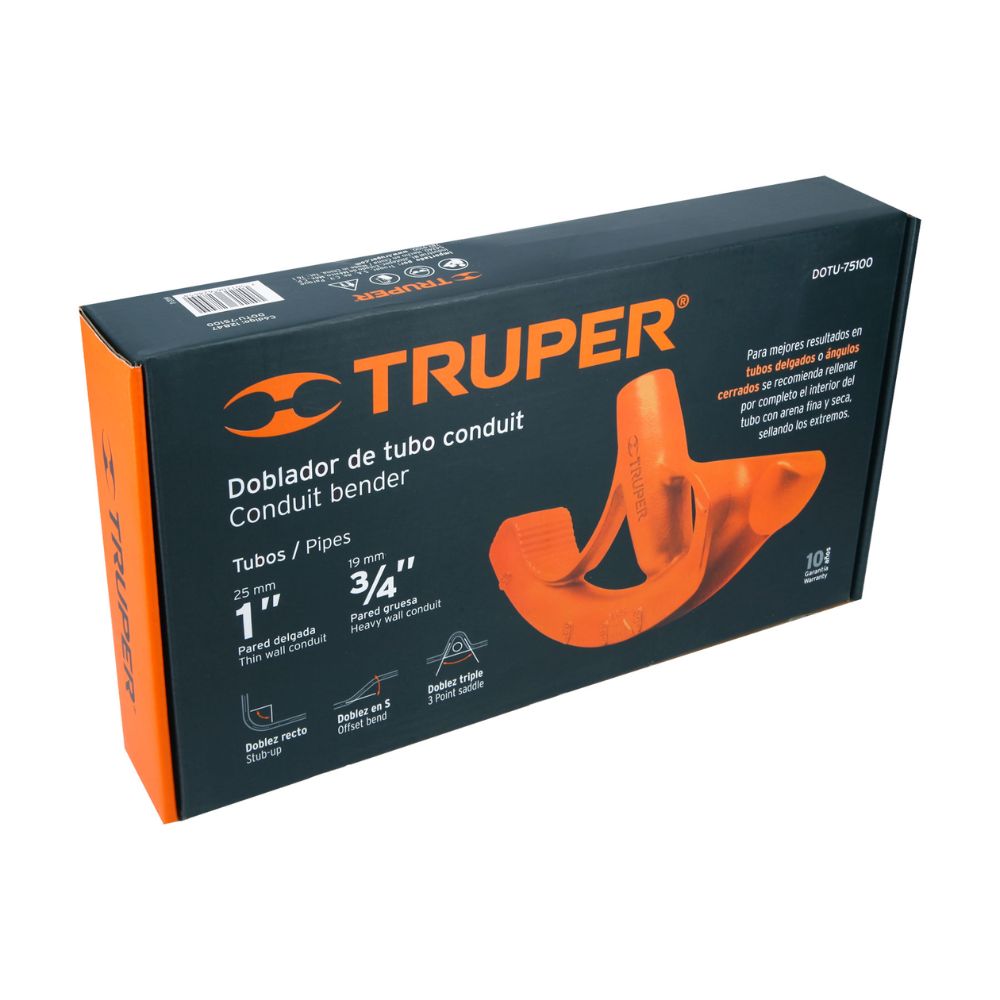 Doblador de tubo conduit 1″, TRUPER