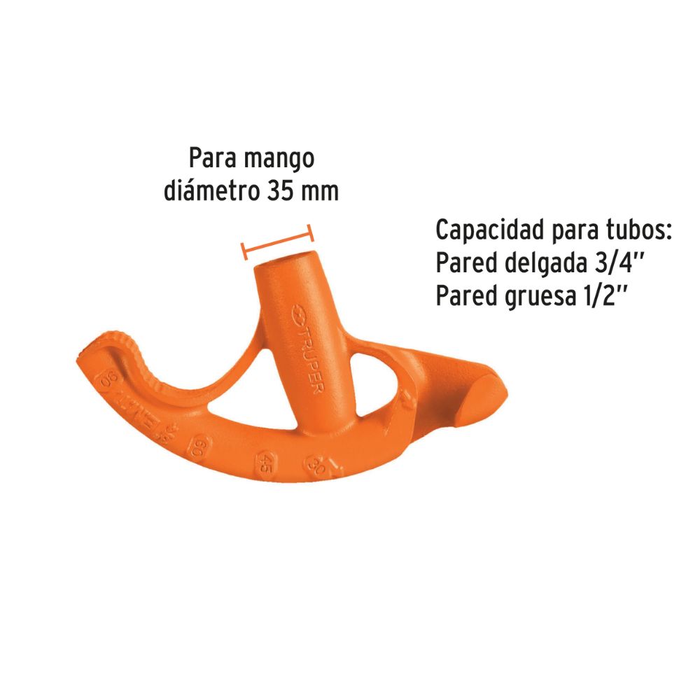 Doblador de tubo conduit 3/4″, TRUPER