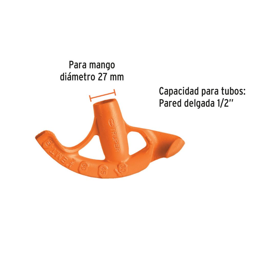 Doblador de tubo conduit 1/2″, TRUPER