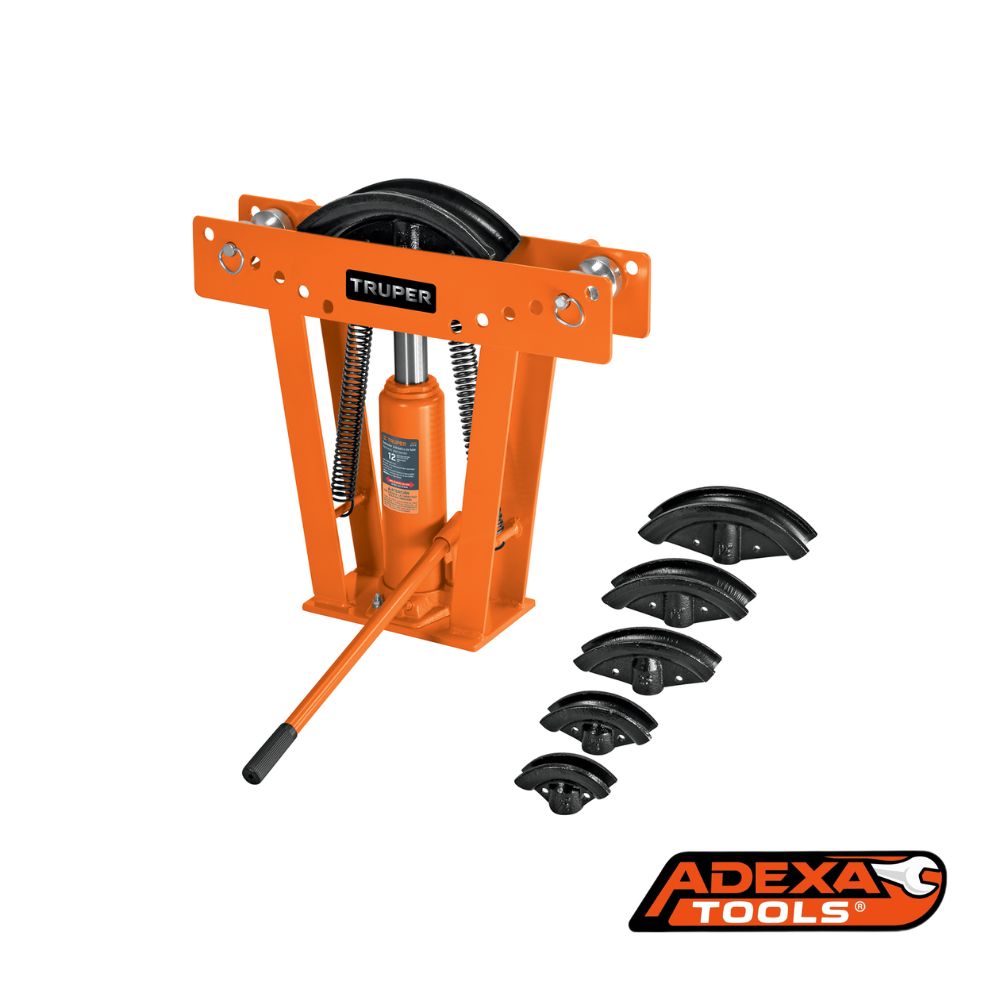 Doblador hidráulico para tubo, 12 ton, TRUPER