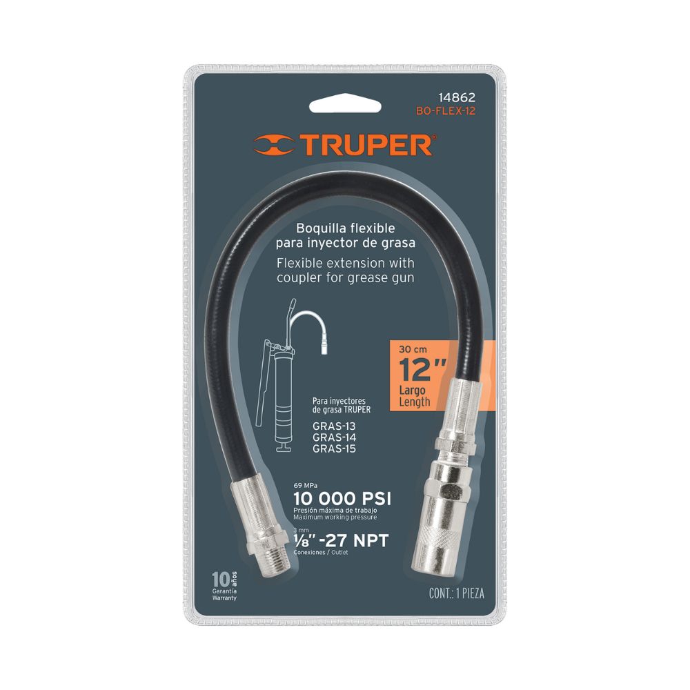 Extensión flexible para engrasadora TRUPER