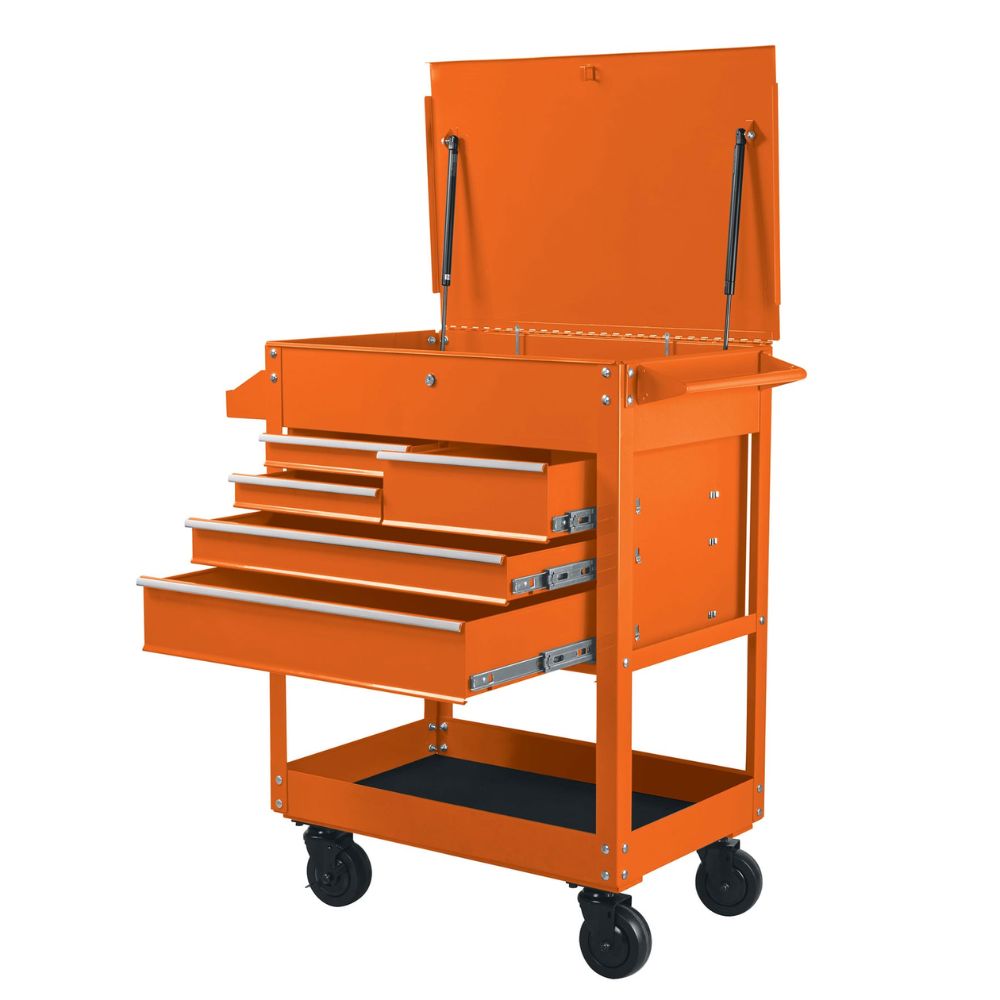 Organizador, carro metálico 5 cajones, capacidad 320 kg, TRUPER