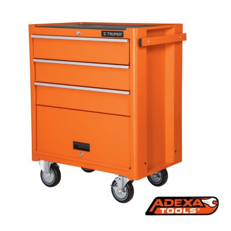 Organizador, carro metálico, 4 cajones, capacidad 90 kg, TRUPER