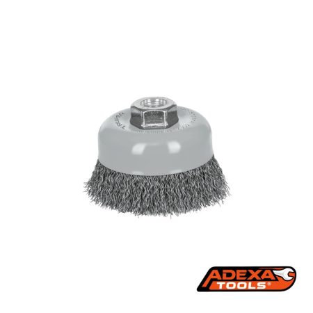 Escobilla tipo copa  4" alambre ondulado fino TRUPER