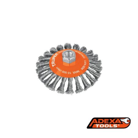 Escobilla tipo cónico 5" alambre trenzado TRUPER