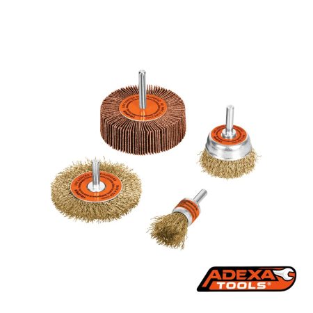 Escobilla para taladro Juego de 4pz , TRUPER
