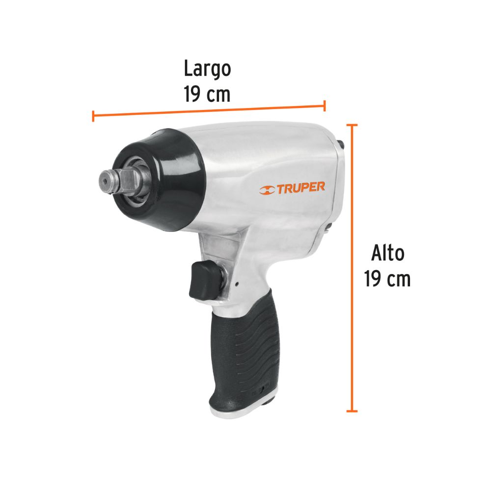 Llave de impacto neumática 1/2″, TRUPER