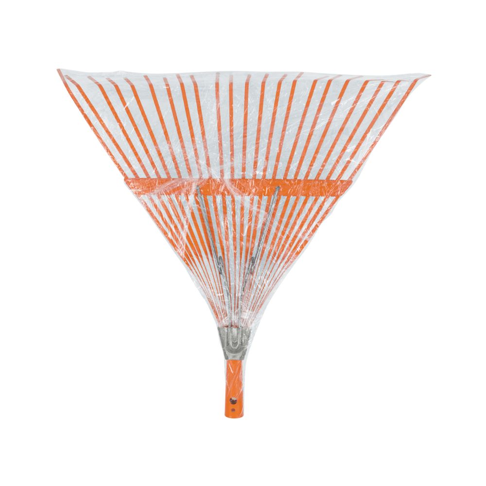 Escoba metálica para jardín, recta, 22 dientes, mango 48″ TRUPER