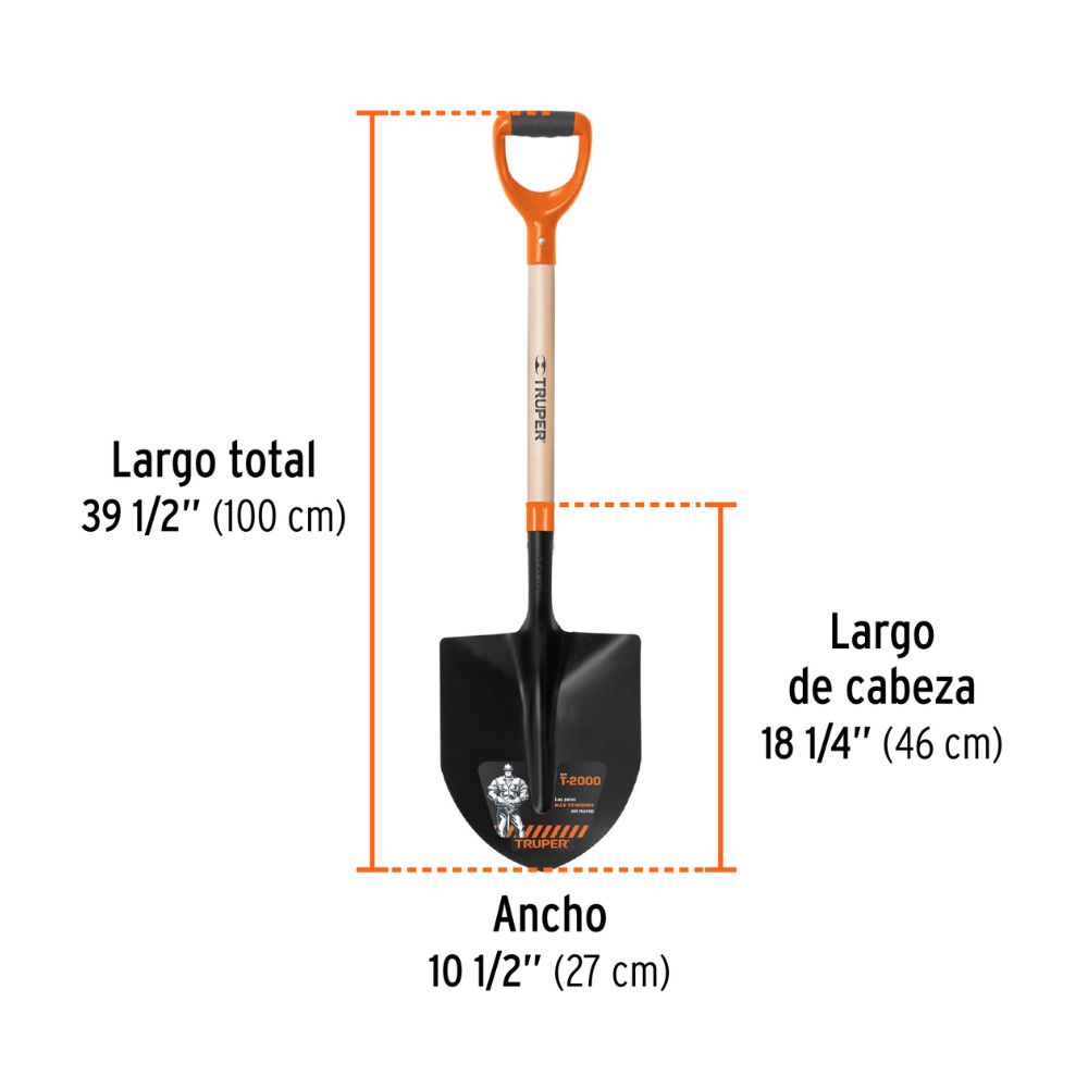 Pala (lampa) cuchara, Perú, TRUPER