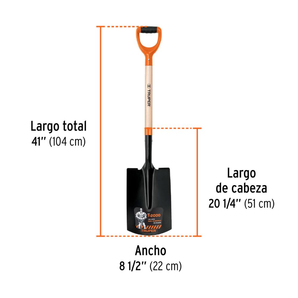 Pala (lampa) recta TRUPER