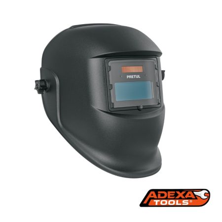 Careta electrónica para soldar sombra 9-13, negra, PRETUL