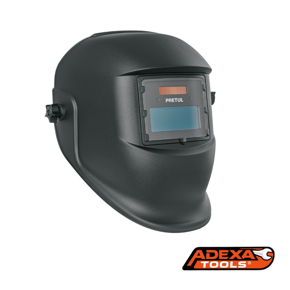 Careta electrónica para soldar sombra 9-13, negra, PRETUL