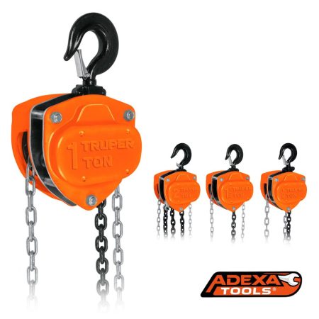 Tecle / Polipasto de cadena de 1 ton, TRUPER