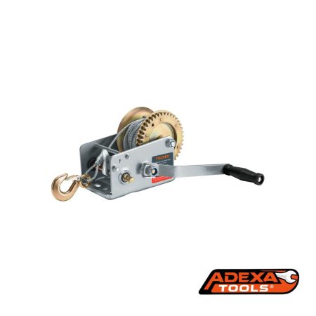 Malacate de manivela 1100 kg con cable, TRUPER