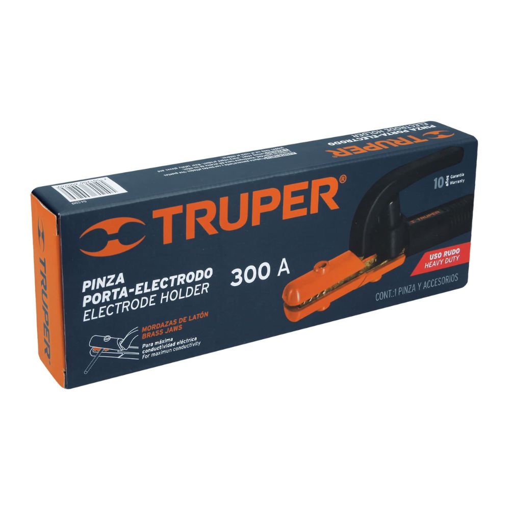 Tenaza porta electrodo de 300 A, TRUPER