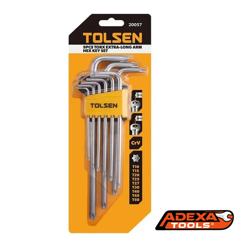 Llaves torx con seguro de 9 piezas TOLSEN